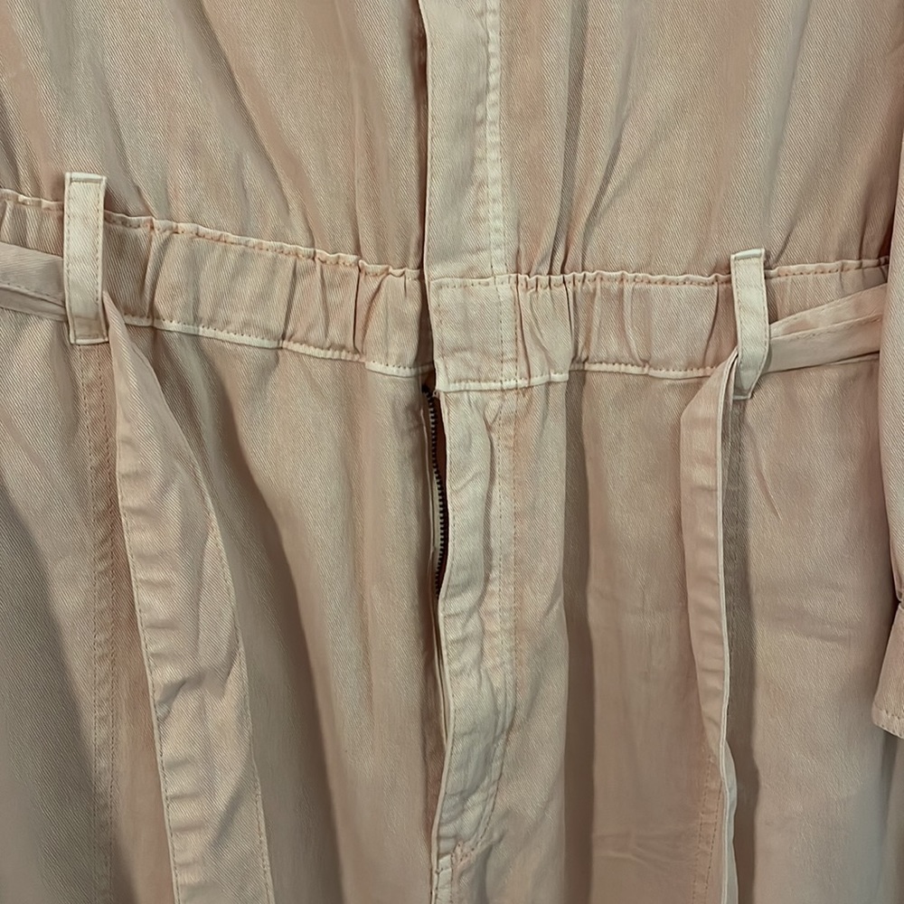 Old Navy light Peach Denim Jumpsuit, 2X - Picture 4 of 13